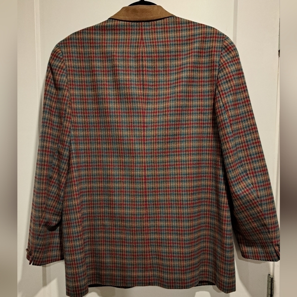 Vintage Pendleton Colourful Herringbone Wool Blazer - tiny hole - Picture 4 of 7